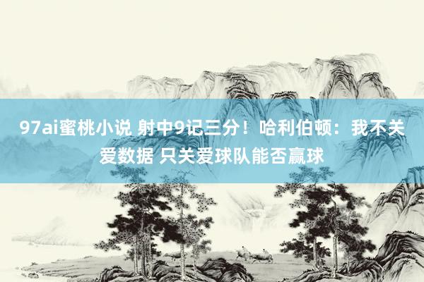 97ai蜜桃小说 射中9记三分！哈利伯顿：我不关爱数据 只关爱球队能否赢球